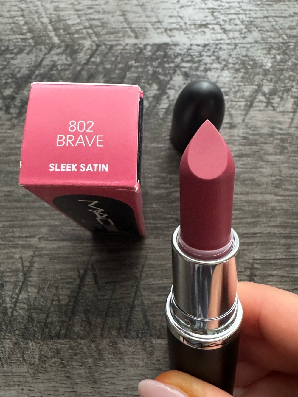 MAC MACximal Sleek Satin Lipstick - Brave (NIB)